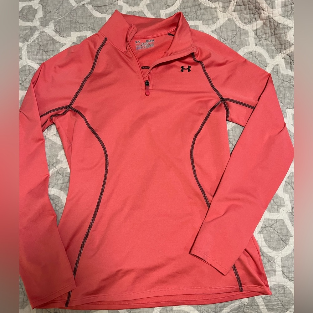 Pink Under Armour running jacket